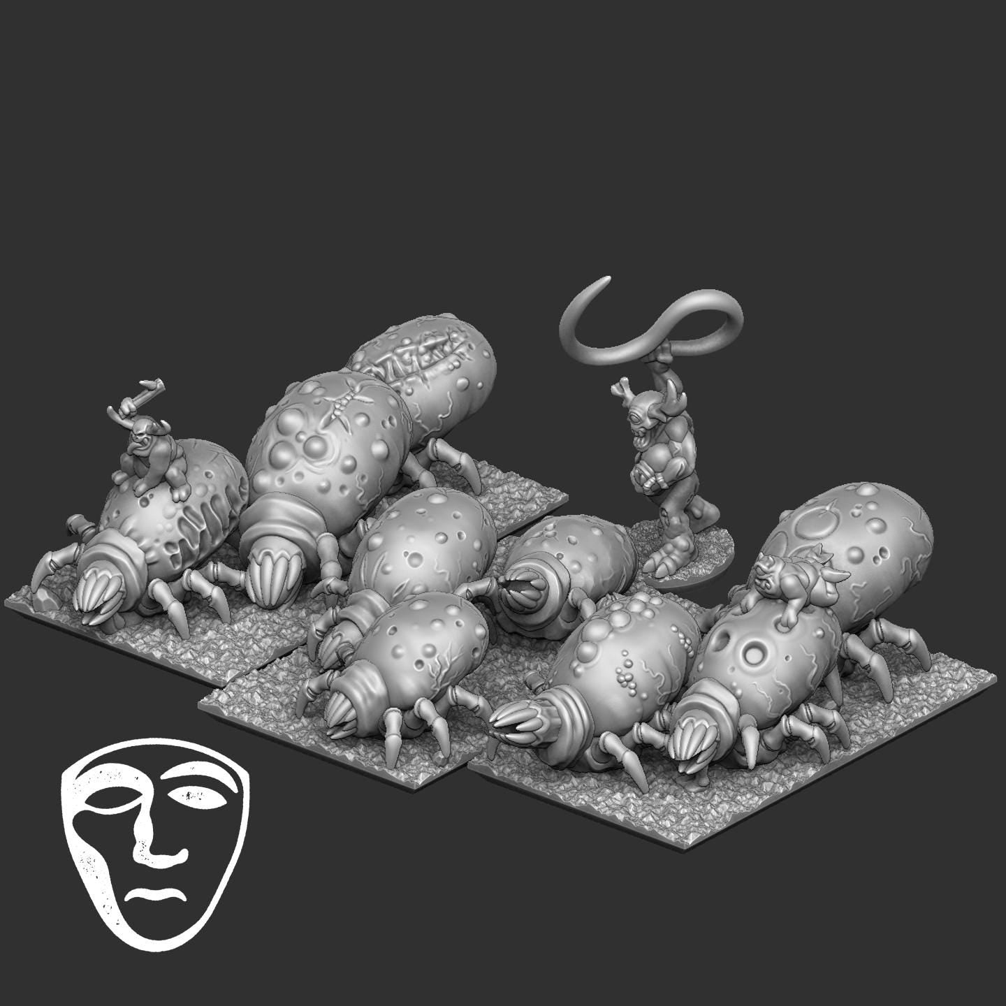 10mm Plague Daemon Army by Varus Miniatures