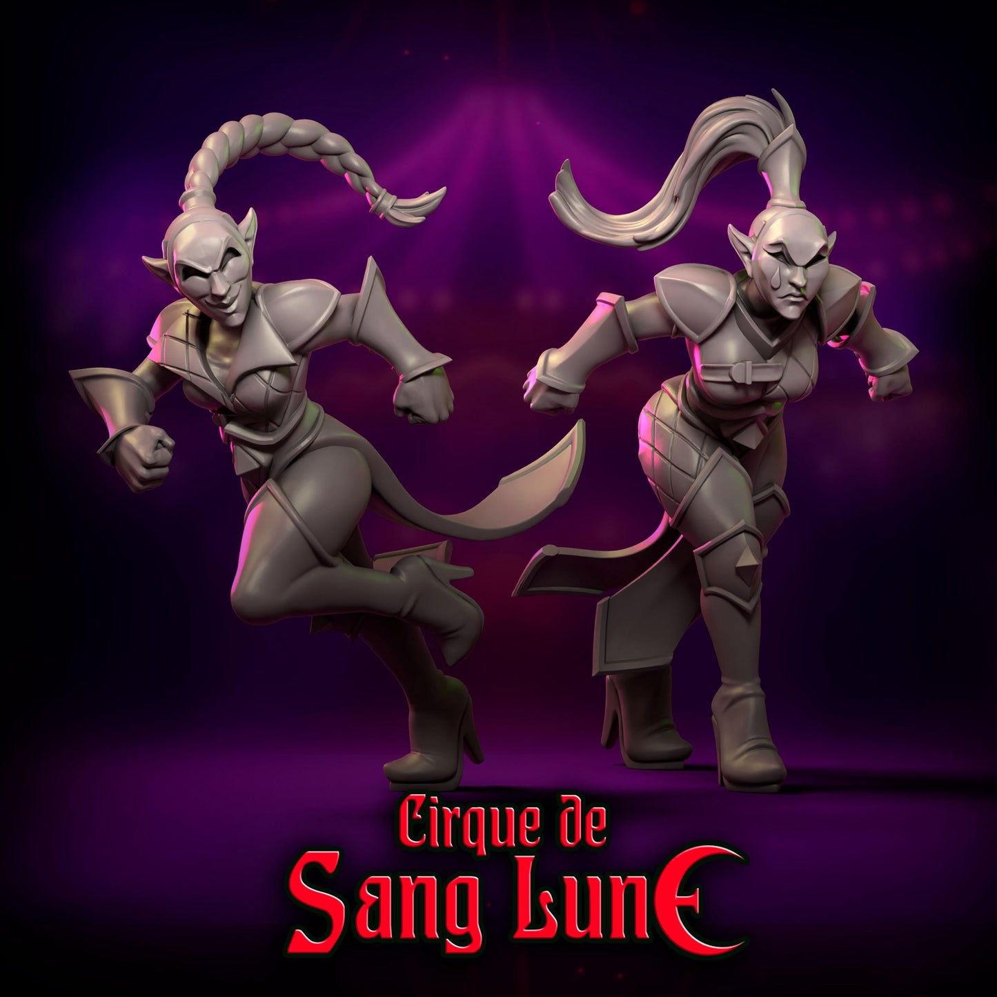 Punga Dark Elf Cirque de Sang Lune Fantasy Football Team