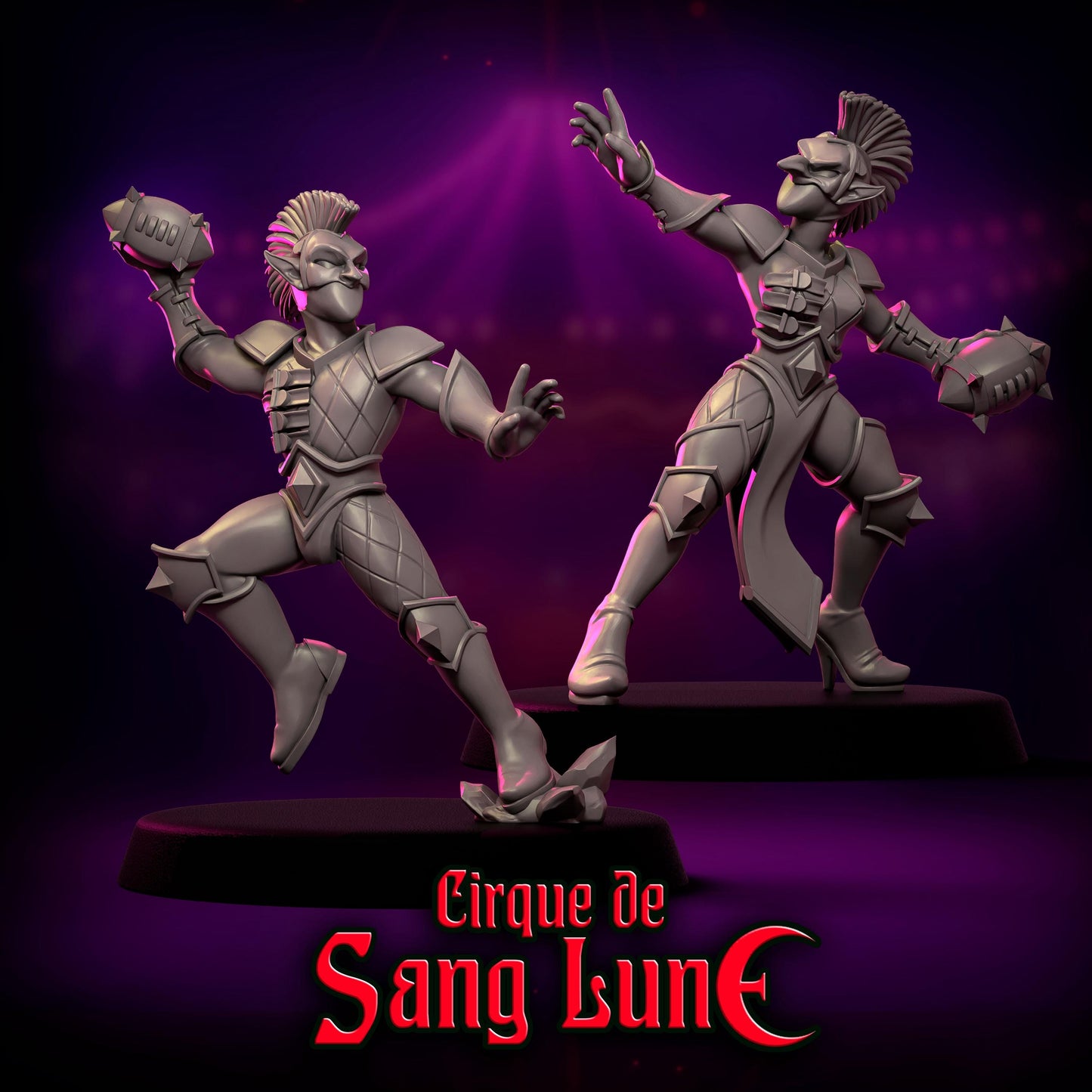 Punga Dark Elf Cirque de Sang Lune Fantasy Football Team