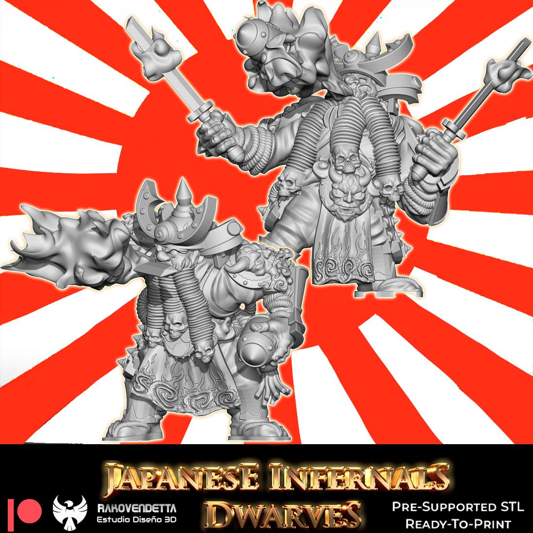 Rakovendetta Estudio Japanese Hellish Dwarf Fantasy Football Team
