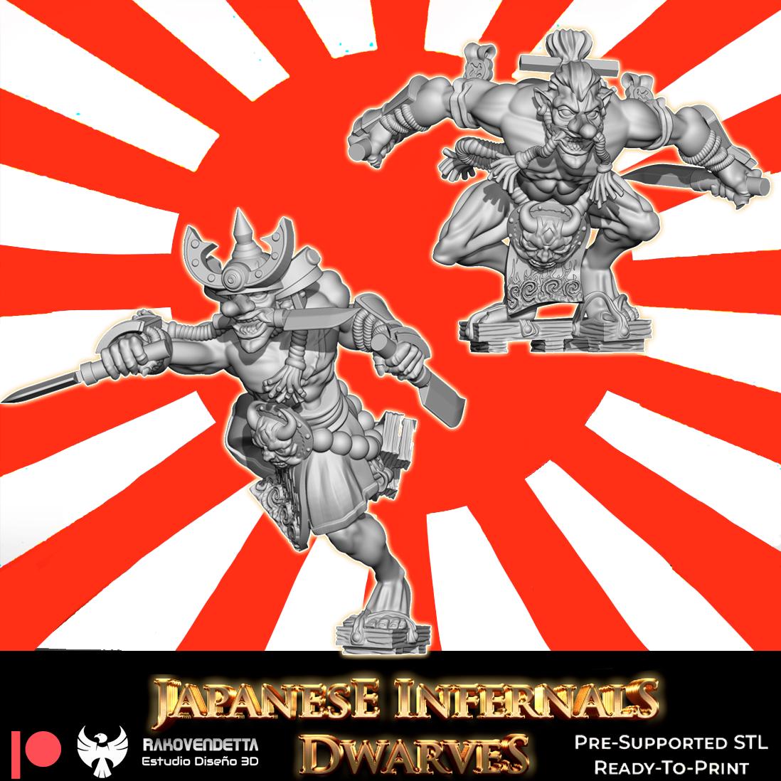 Rakovendetta Estudio Japanese Hellish Dwarf Fantasy Football Team