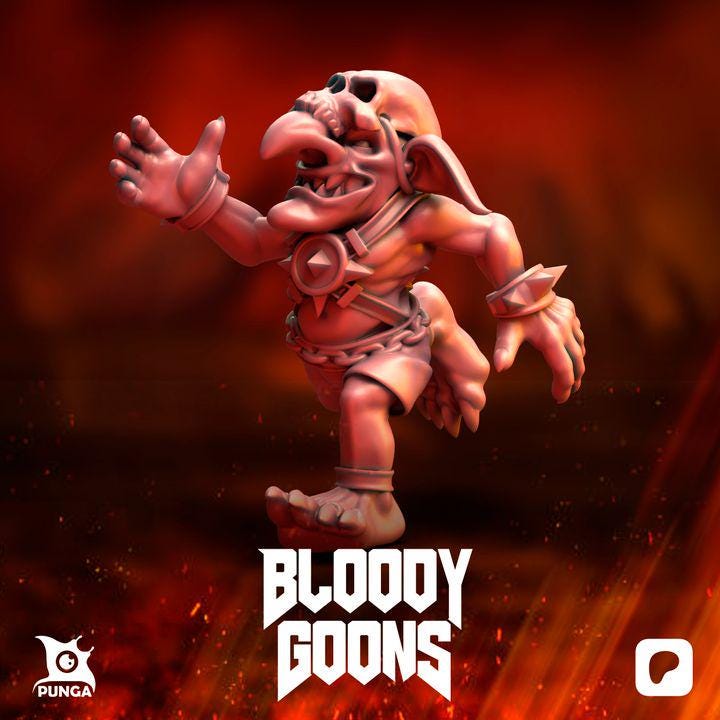 Punga Bloody Goons Ogre Fantasy Football Team