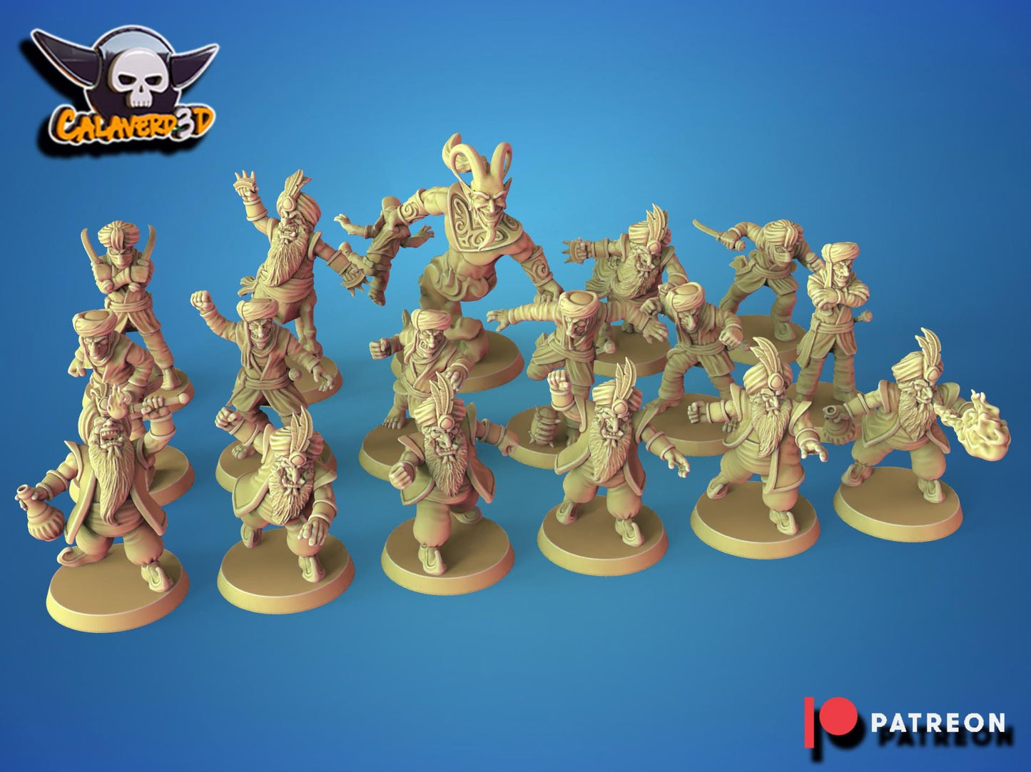 Calaverd3D Sultans of Chaos Dwarf Fantasy Football Team