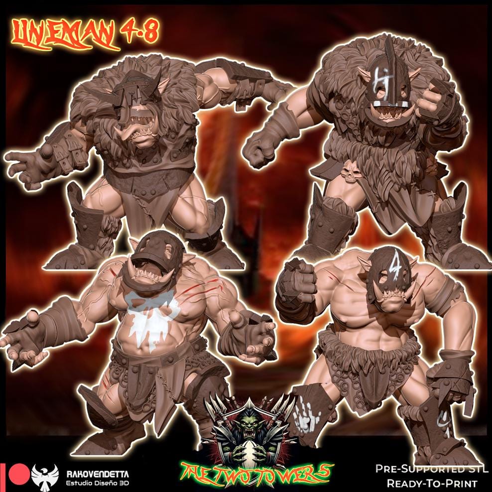 Rakovendetta Two Towers Orc Fantasy Football Team