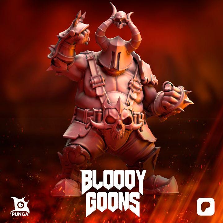 Punga Bloody Goons Ogre Fantasy Football Team