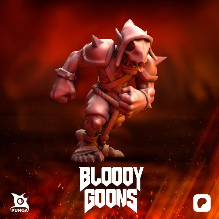 Punga Bloody Goons Ogre Fantasy Football Team