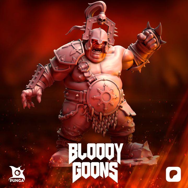 Punga Bloody Goons Ogre Fantasy Football Team