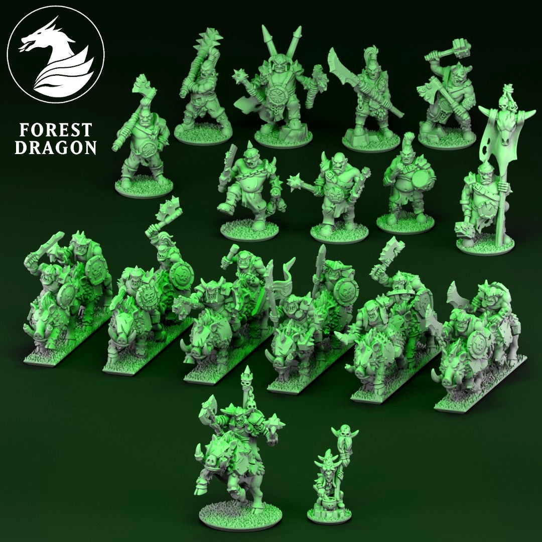 10mm Orcs and Goblins Army by Forest Dragon Miniatures