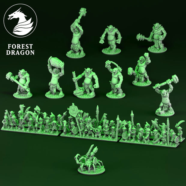 10mm Orcs and Goblins Army by Forest Dragon Miniatures