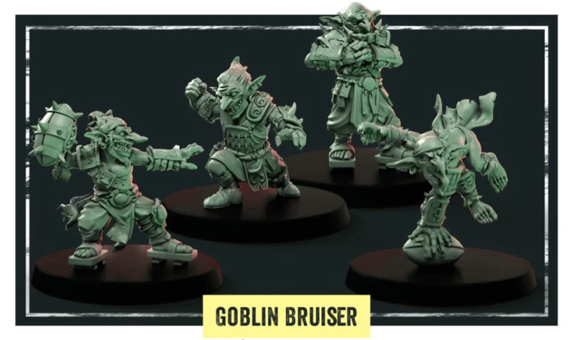 Big Child Creatives Jade Jaws Black Orc Fantasy Football Team