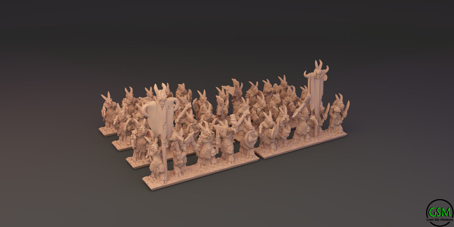 10mm Beastmen Army by Greenskin Miniatures