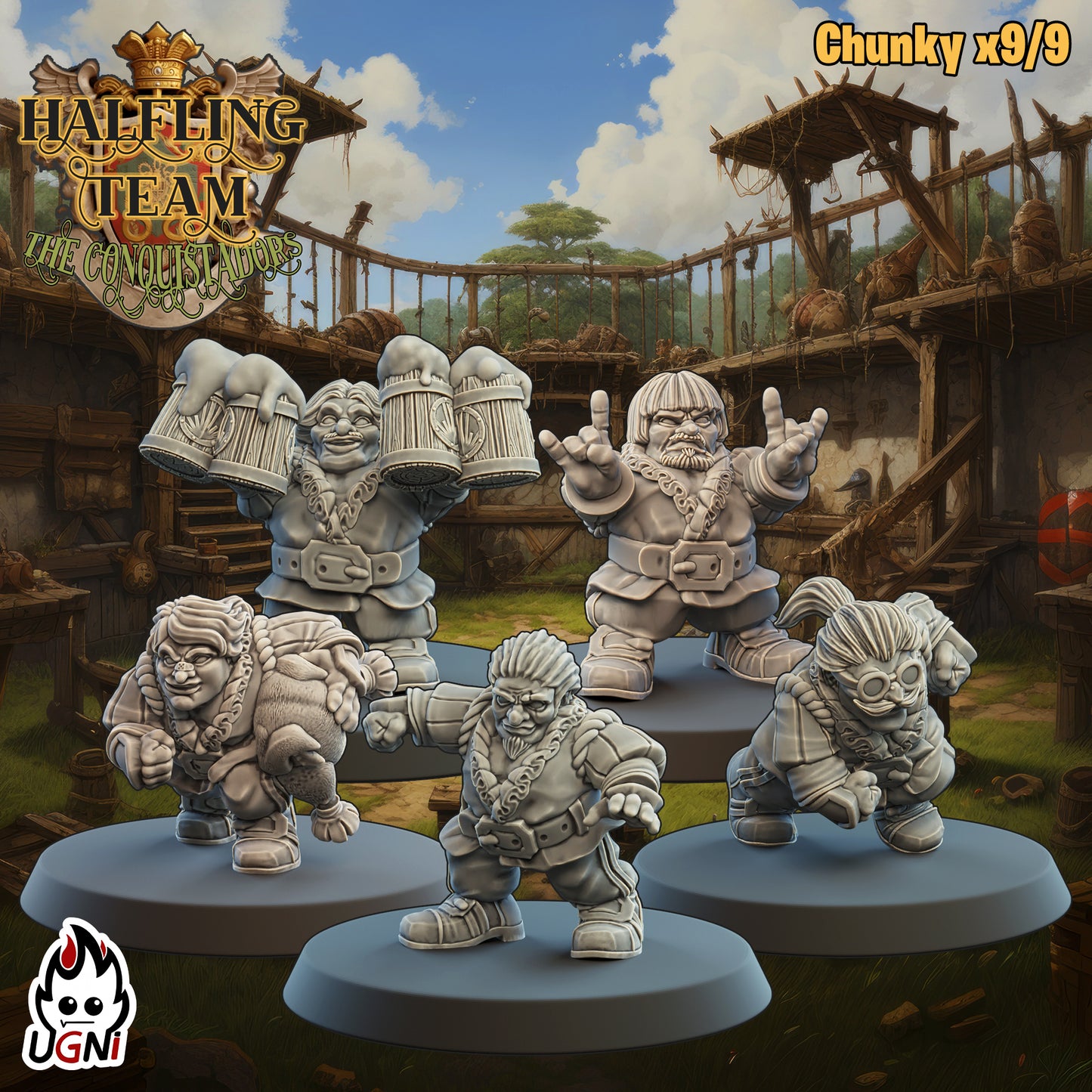 Ugni Halfling (Conquistador style) Football Team