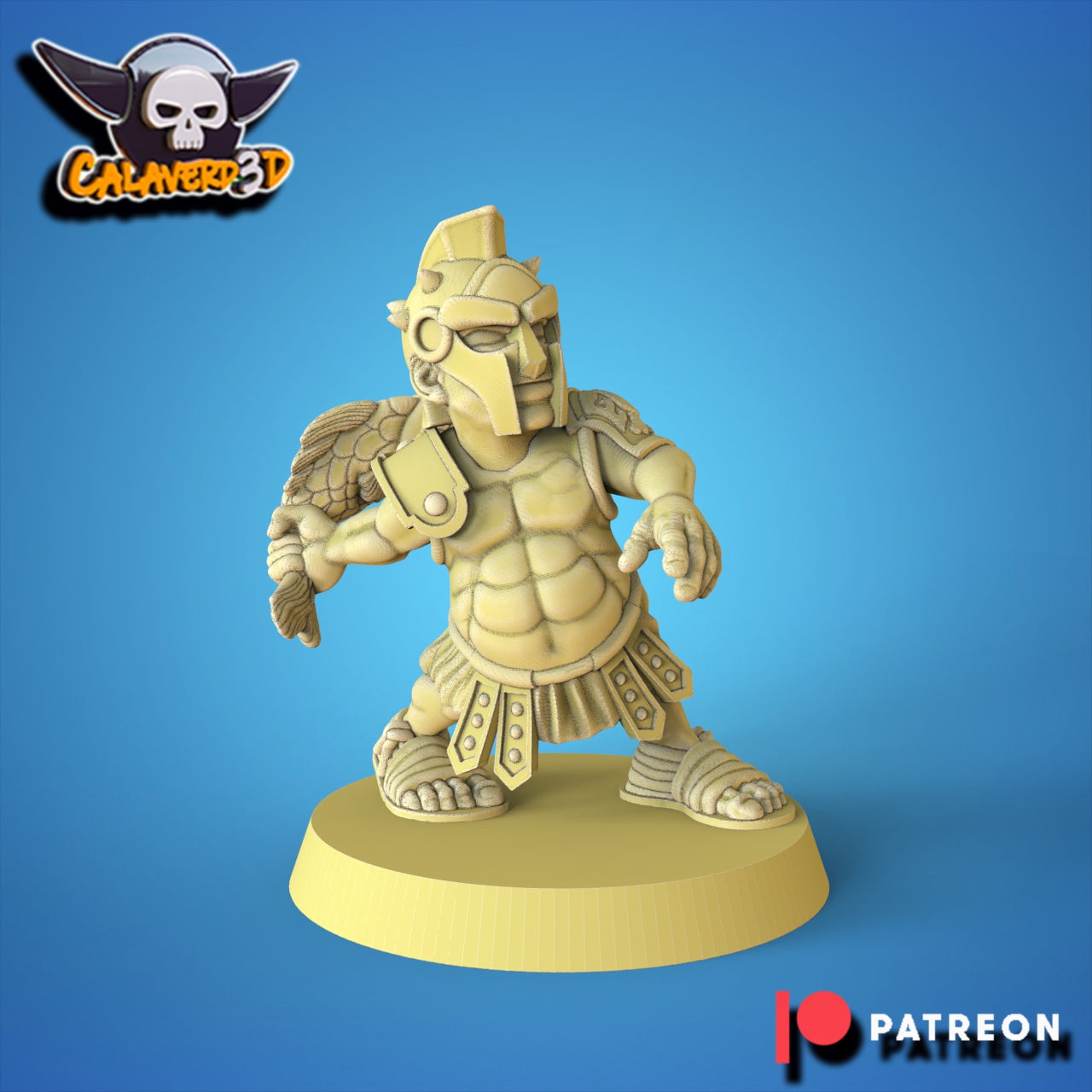 Calaverd3D Gladiator Halflings Fantasy Football Team