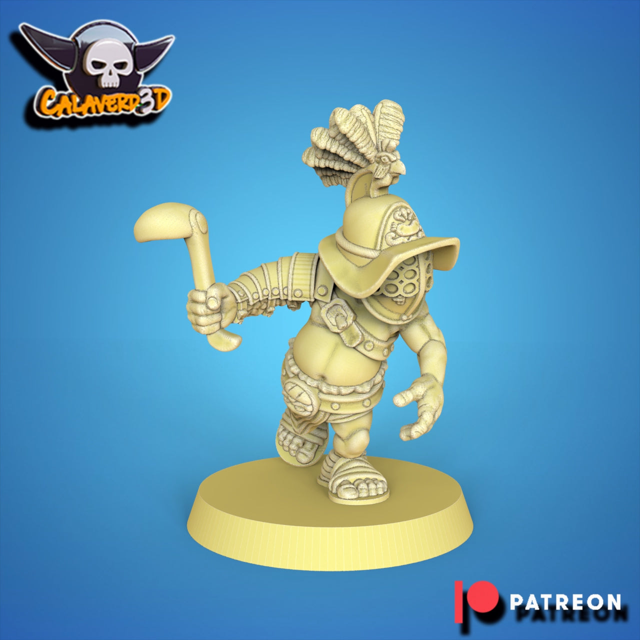 Calaverd3D Gladiator Halflings Fantasy Football Team
