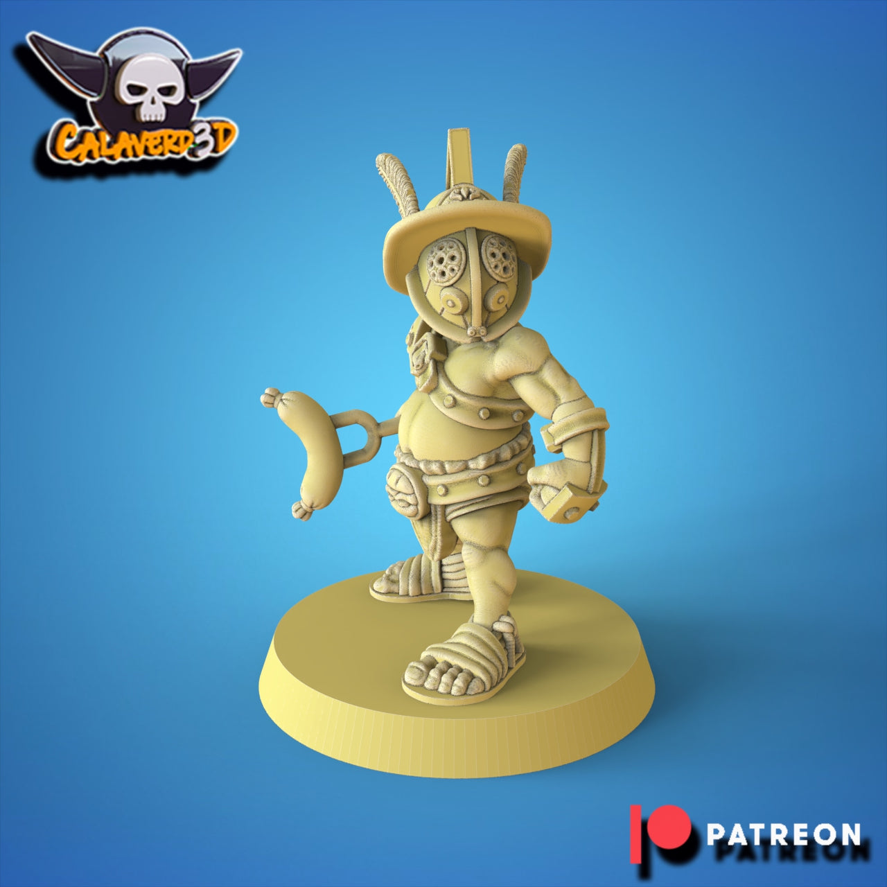 Calaverd3D Gladiator Halflings Fantasy Football Team