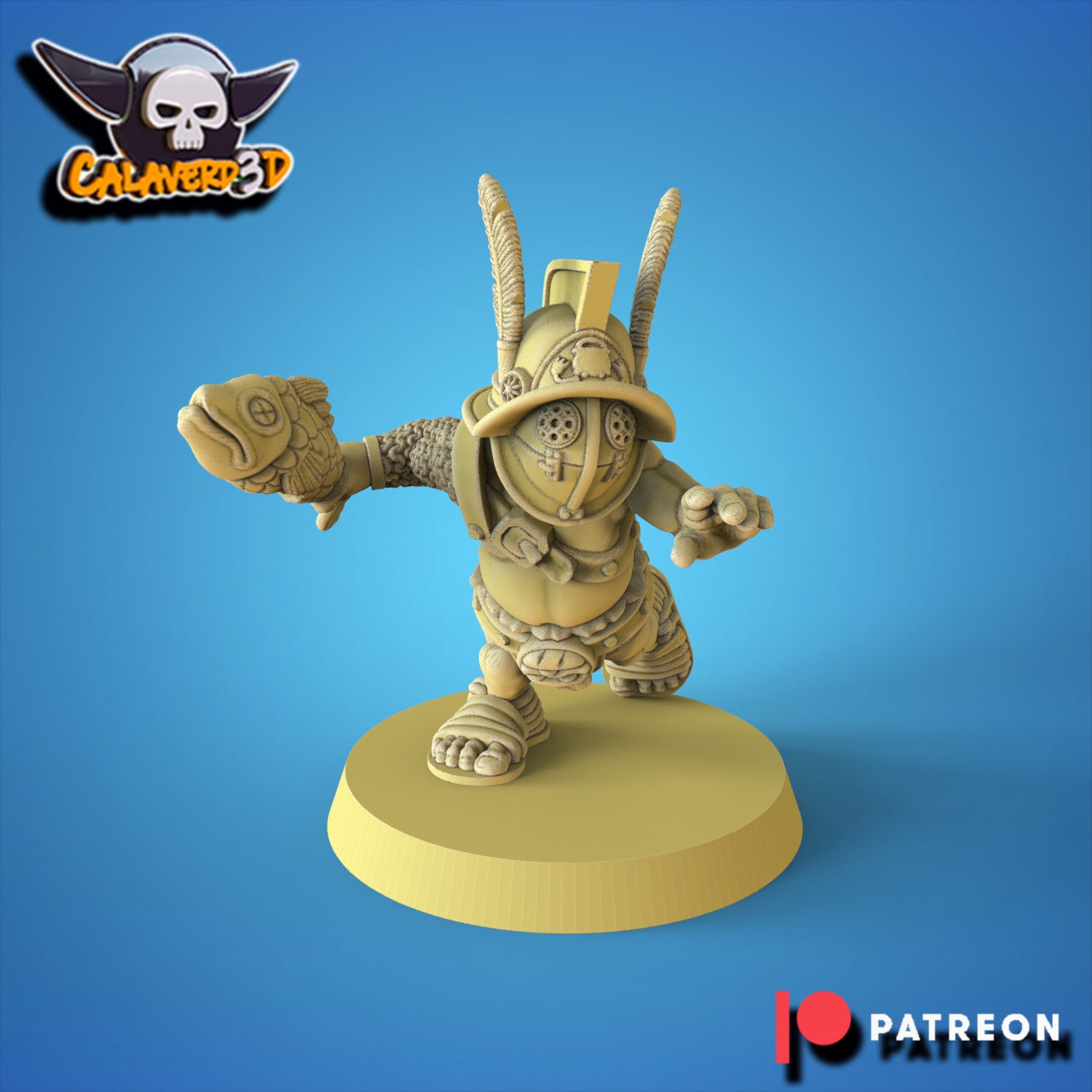 Calaverd3D Gladiator Halflings Fantasy Football Team