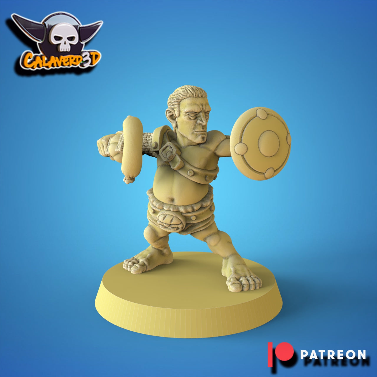 Calaverd3D Gladiator Halflings Fantasy Football Team
