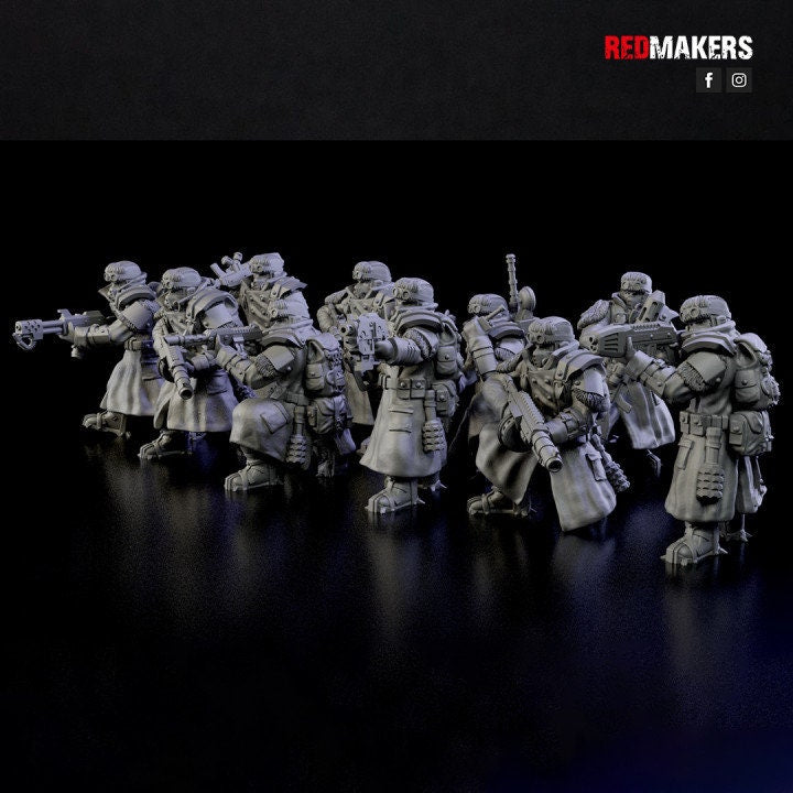 Redmakers Imperial Force Ice Warriors Squad - 40k