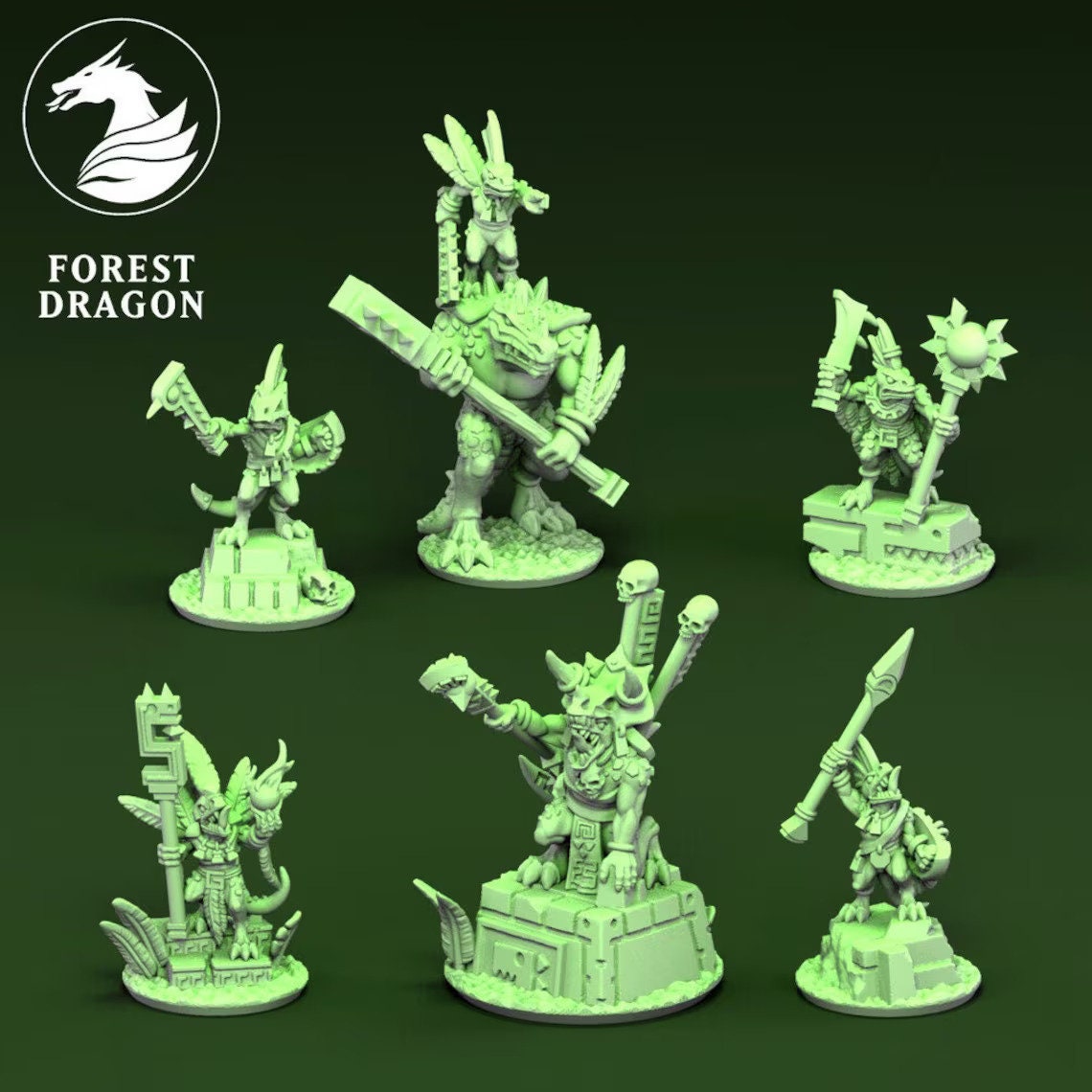 10mm Reptilian Army by Forest Dragon