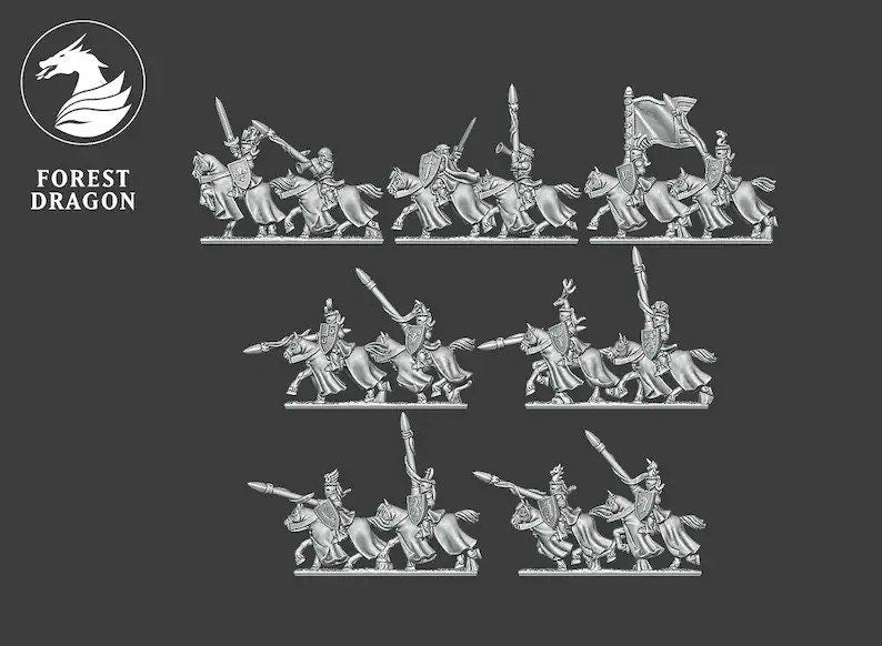 10mm Chivalric Knight Army by Forest Dragon