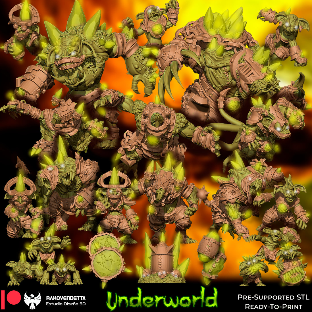 Rakovendetta Estudio Underworld Fantasy Football Team