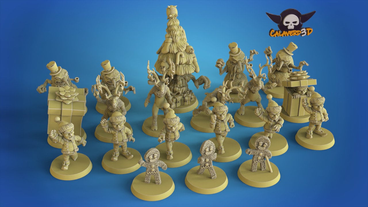 Calaverd3D Christmas Fantasy Football Team