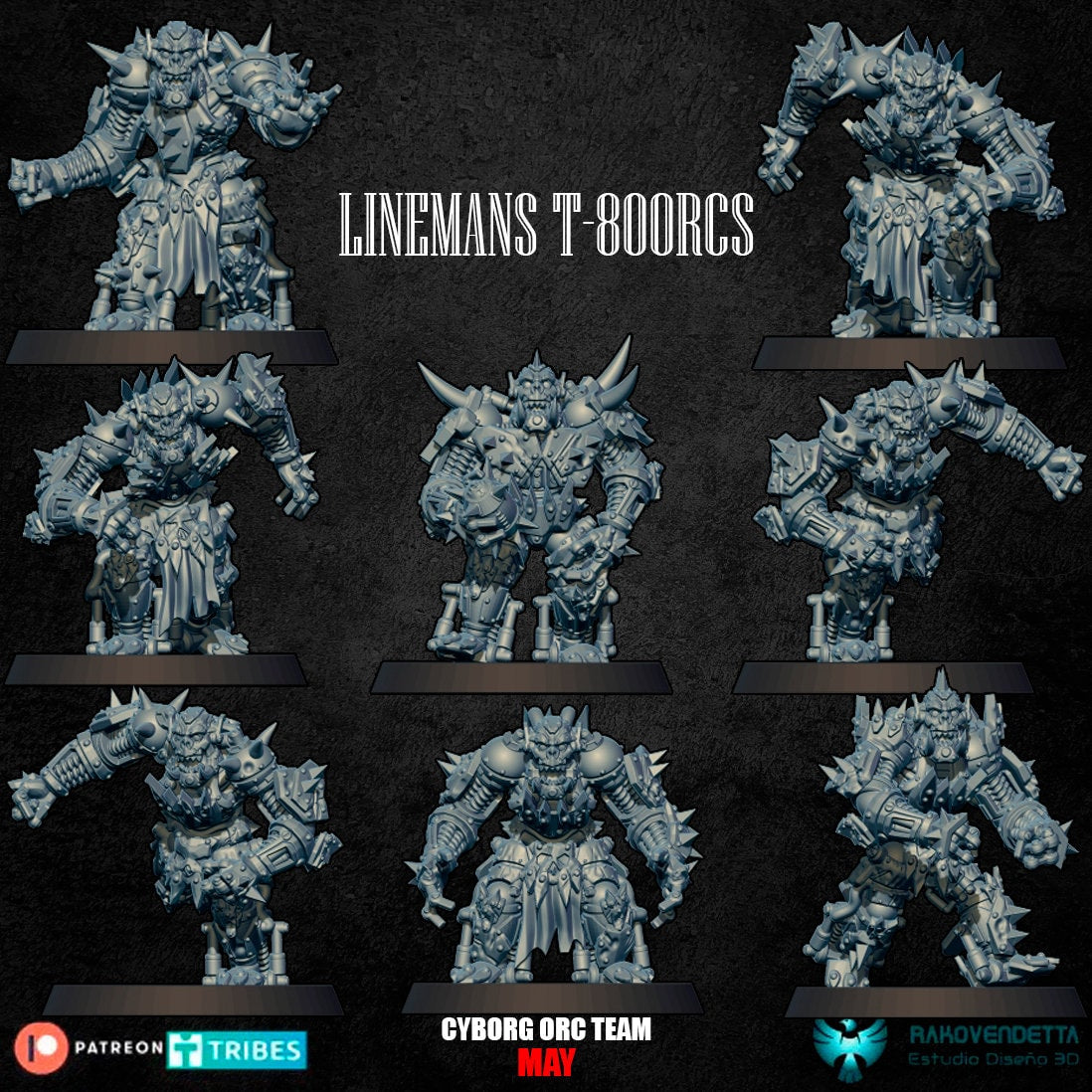 Rakovendetta Estudio Cyber Orc Fantasy Football Team