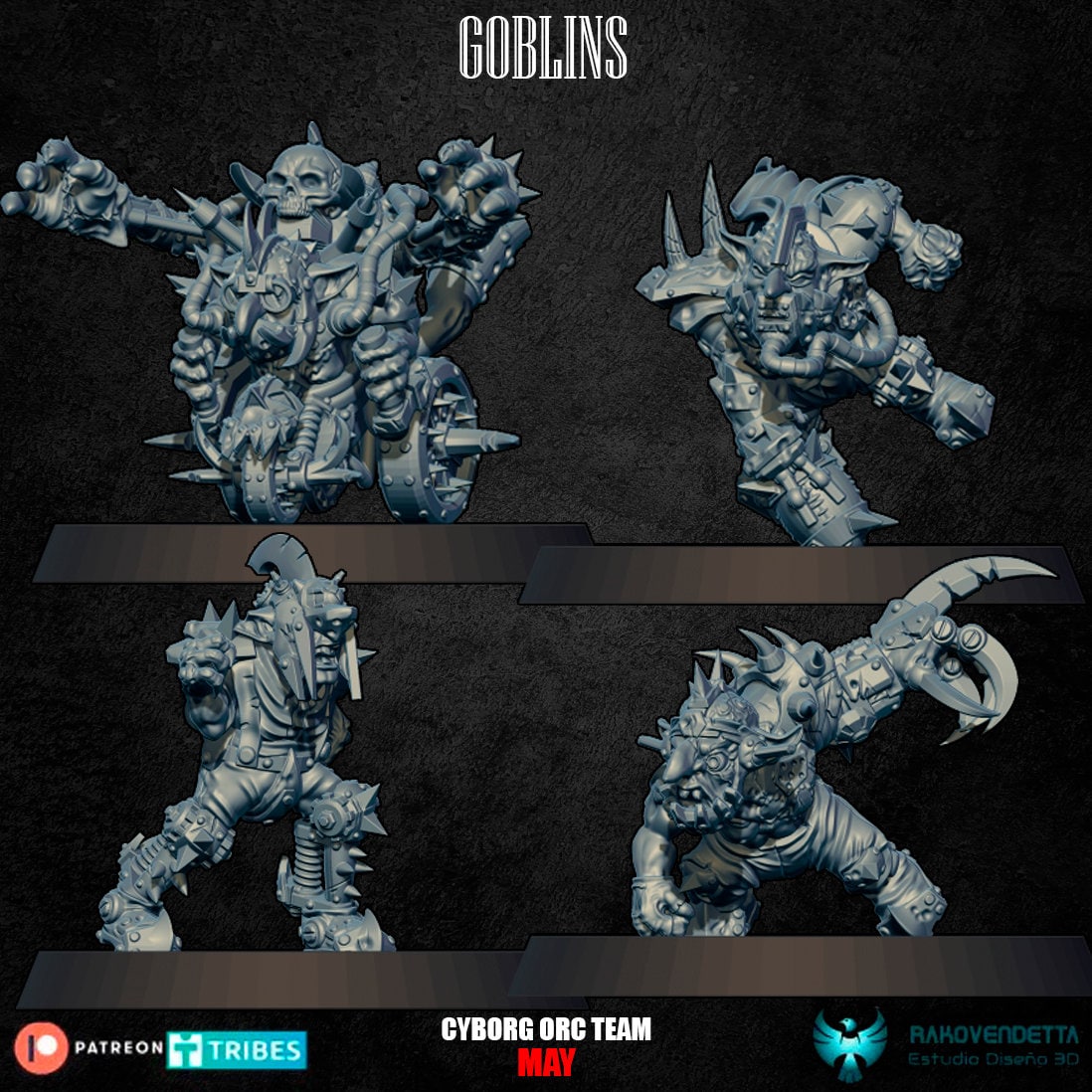 Rakovendetta Estudio Cyber Orc Fantasy Football Team