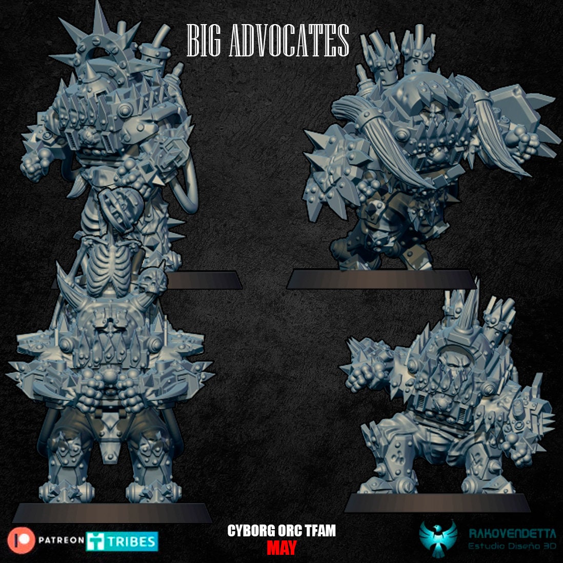 Rakovendetta Estudio Cyber Orc Fantasy Football Team