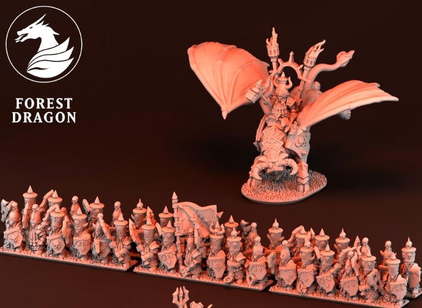 10mm Chaos Dwarf Army by Forest Dragon