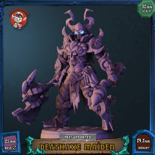 Sculptooner Warcraft Thematic Deathaxe Maiden