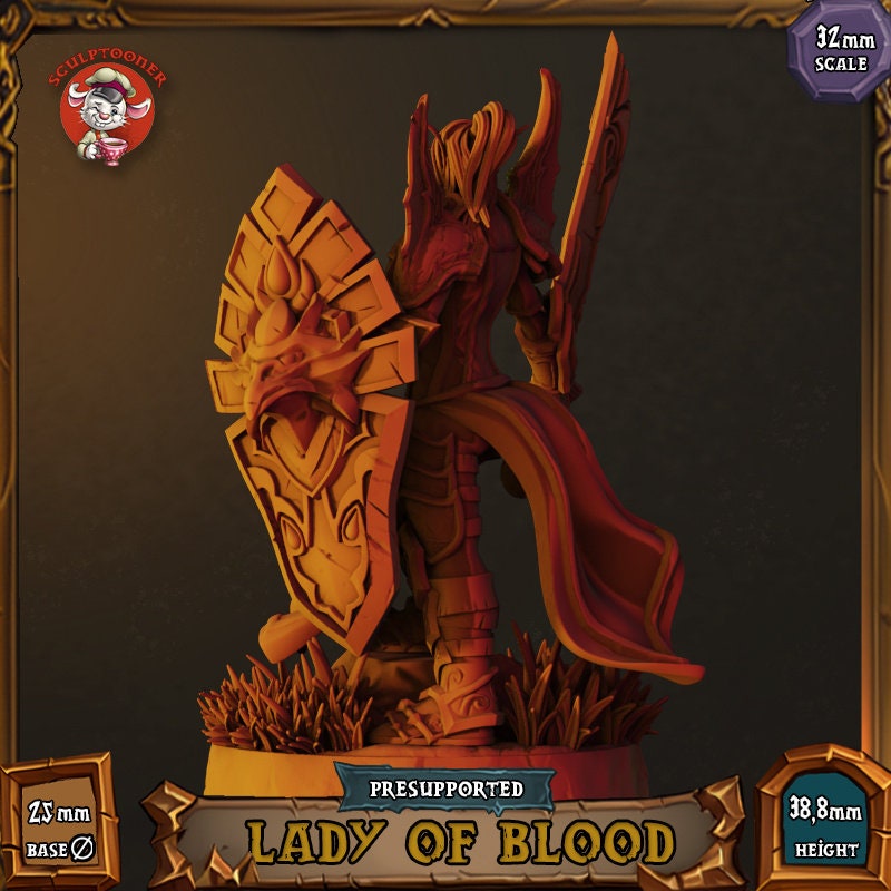 Sculptooner Warcraft Thematic Lady of Blood
