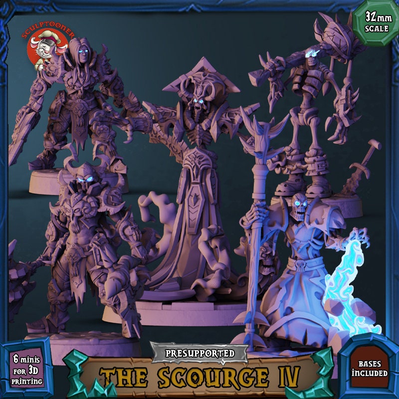 Sculptooner Warcraft Thematic The Scourge IV Set