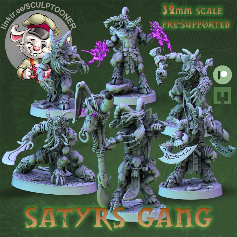 Sculptooner Warcraft Thematic Satyrs Ambush Set