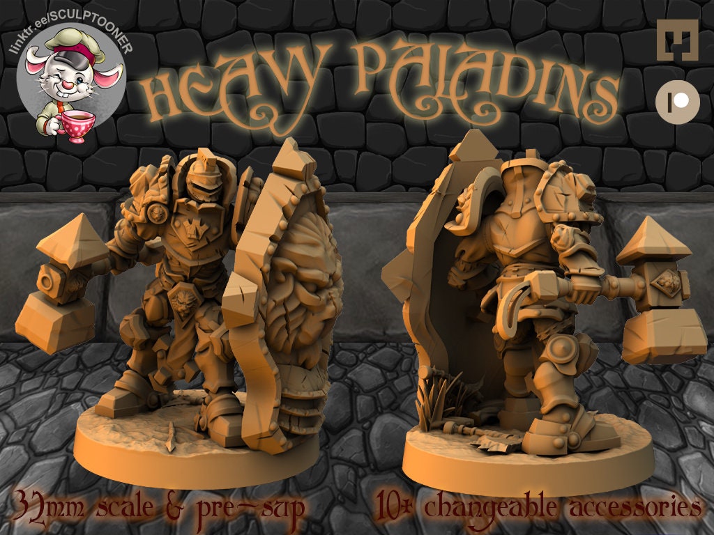 Sculptooner Warcraft Thematic Heavy Paladins