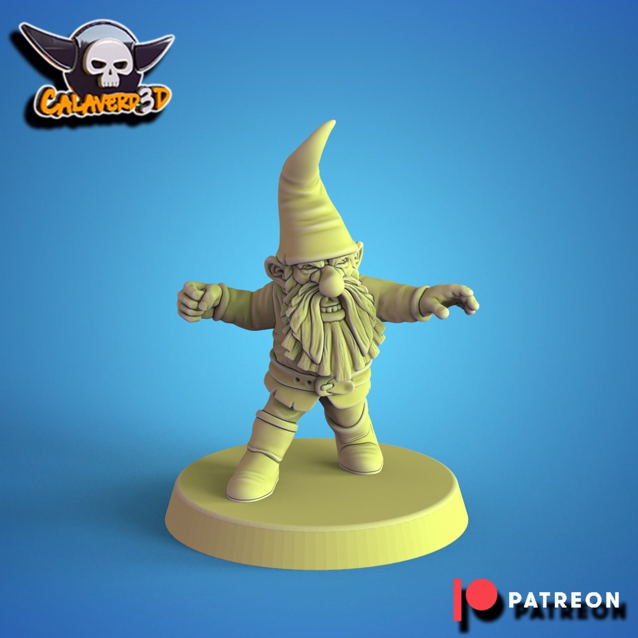 Calaverd3D Gnome Garden Bad Asses Fantasy Football Team