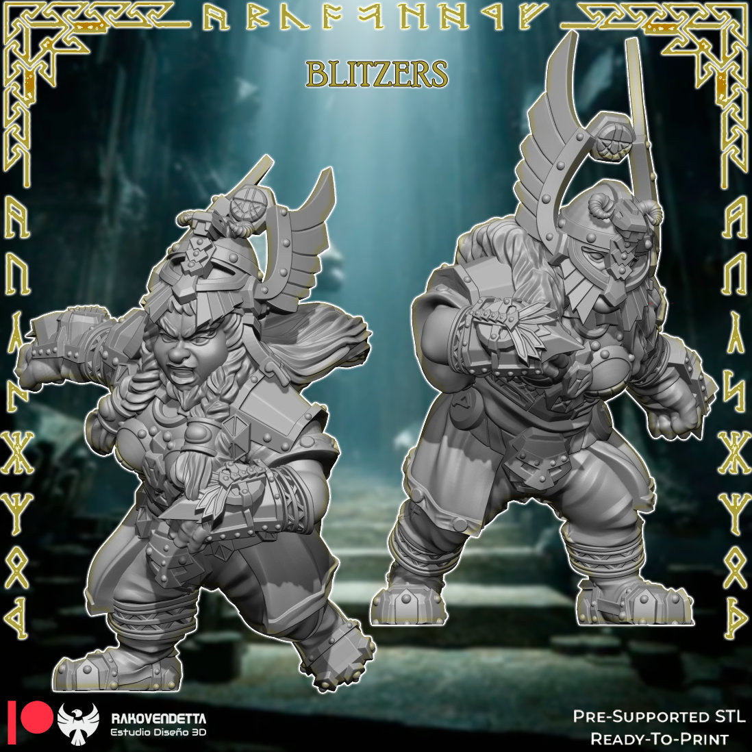 Rakovendetta Estudio Dwarf Fantasy Football Team