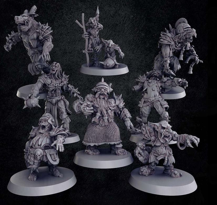Rakovendetta Estudio Zombie Necromancer Fantasy Football Team