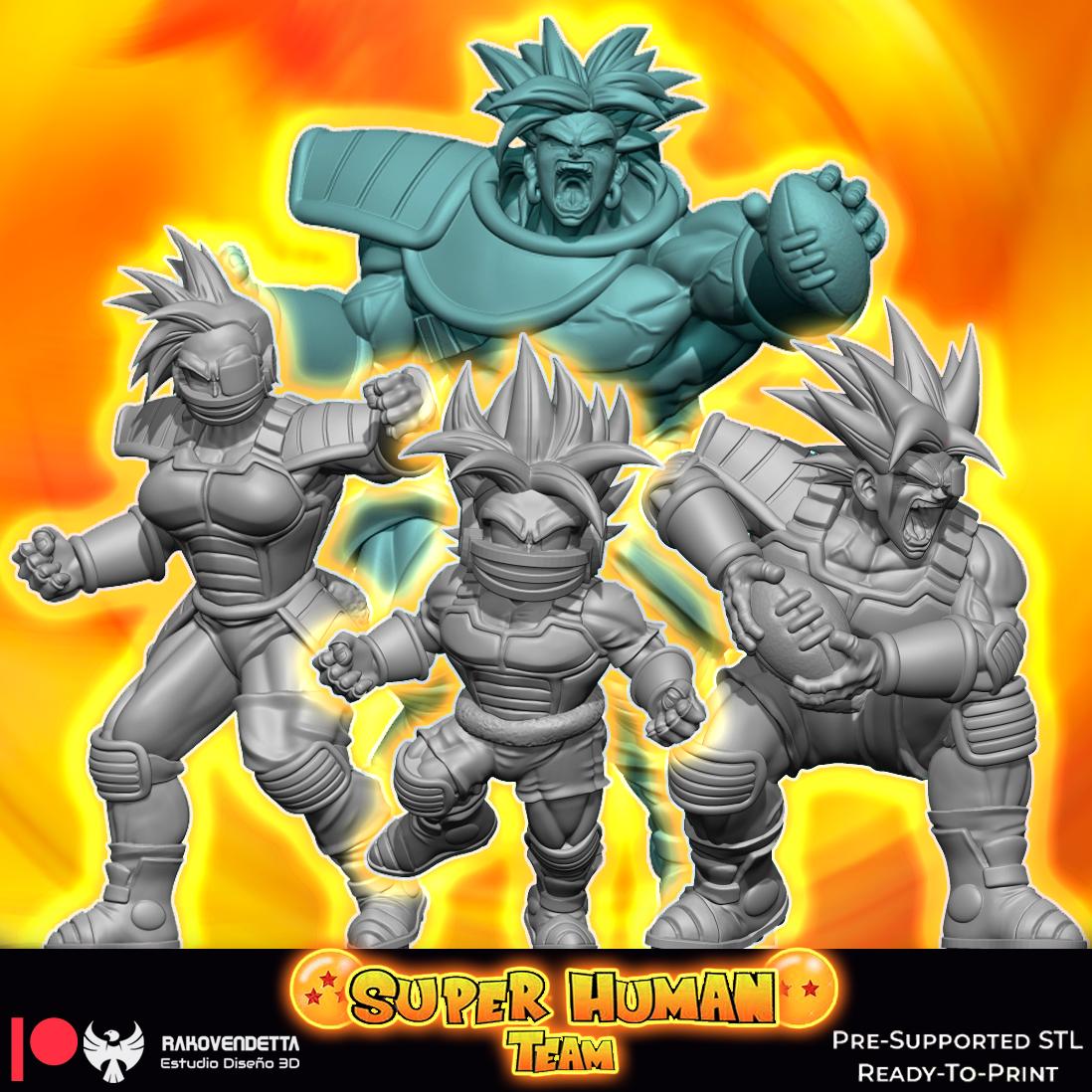 Rakovendetta Estudio Super Human Fantasy Football Team