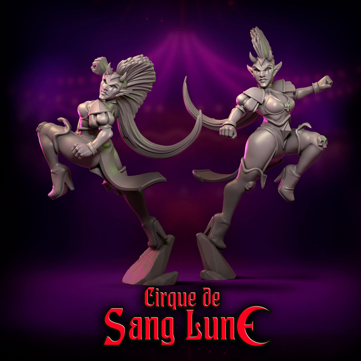 Punga Dark Elf Cirque de Sang Lune Fantasy Football Team