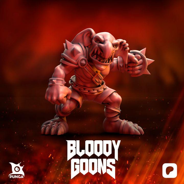 Punga Bloody Goons Ogre Fantasy Football Team