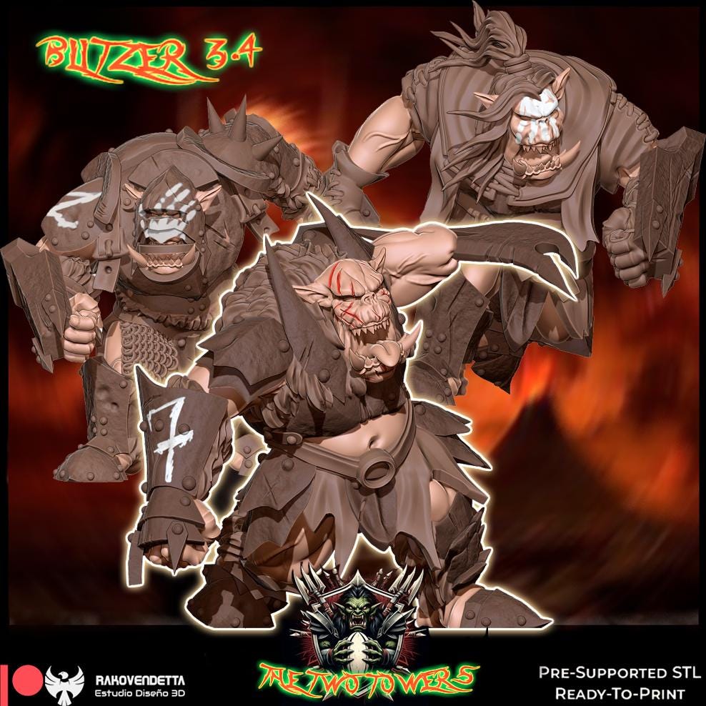 Rakovendetta Two Towers Orc Fantasy Football Team